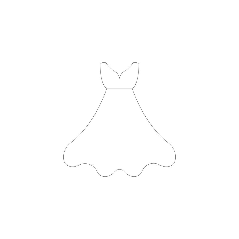 vector de ilustración de icono de vestido