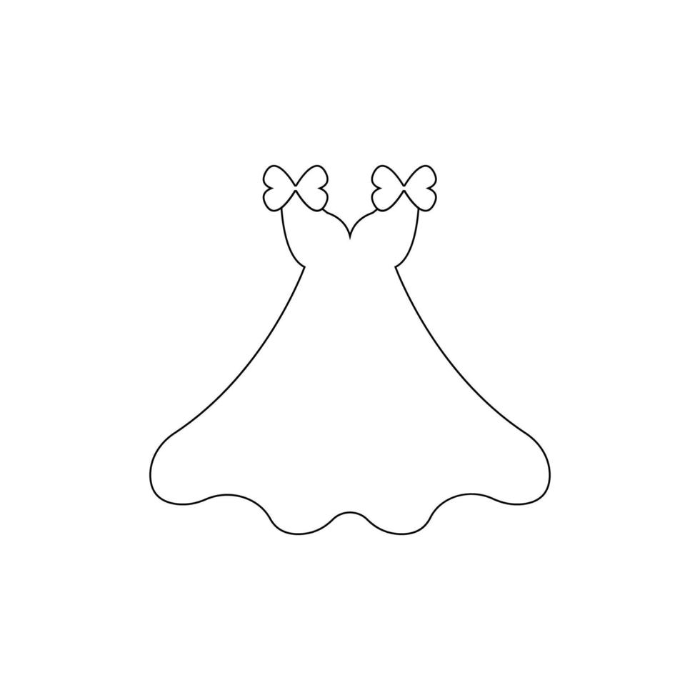 vector de ilustración de icono de vestido