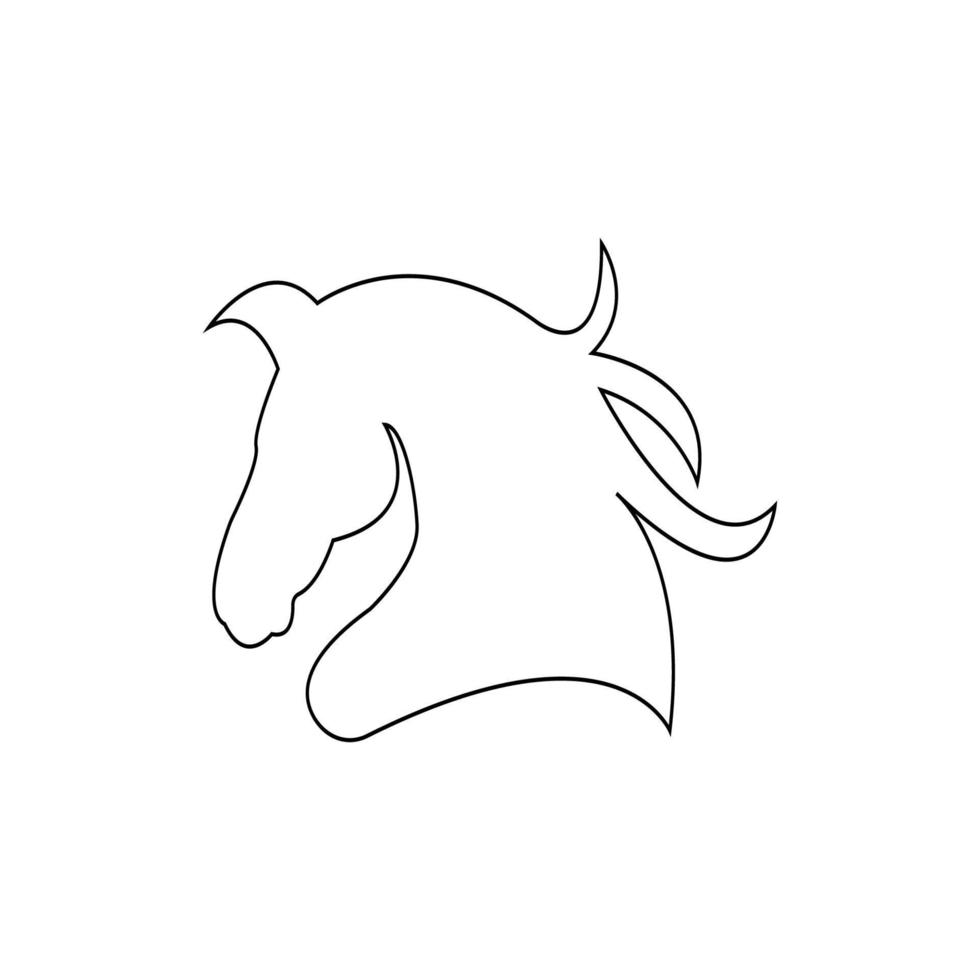 vector de ilustración de icono de caballo
