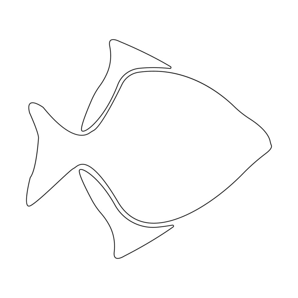 vector de ilustración de icono de pescado