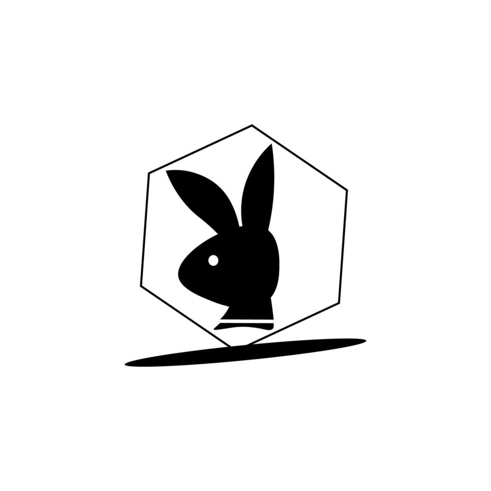 vector de ilustración de icono de conejo