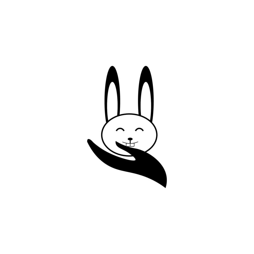 rabbit icon ilustration vector