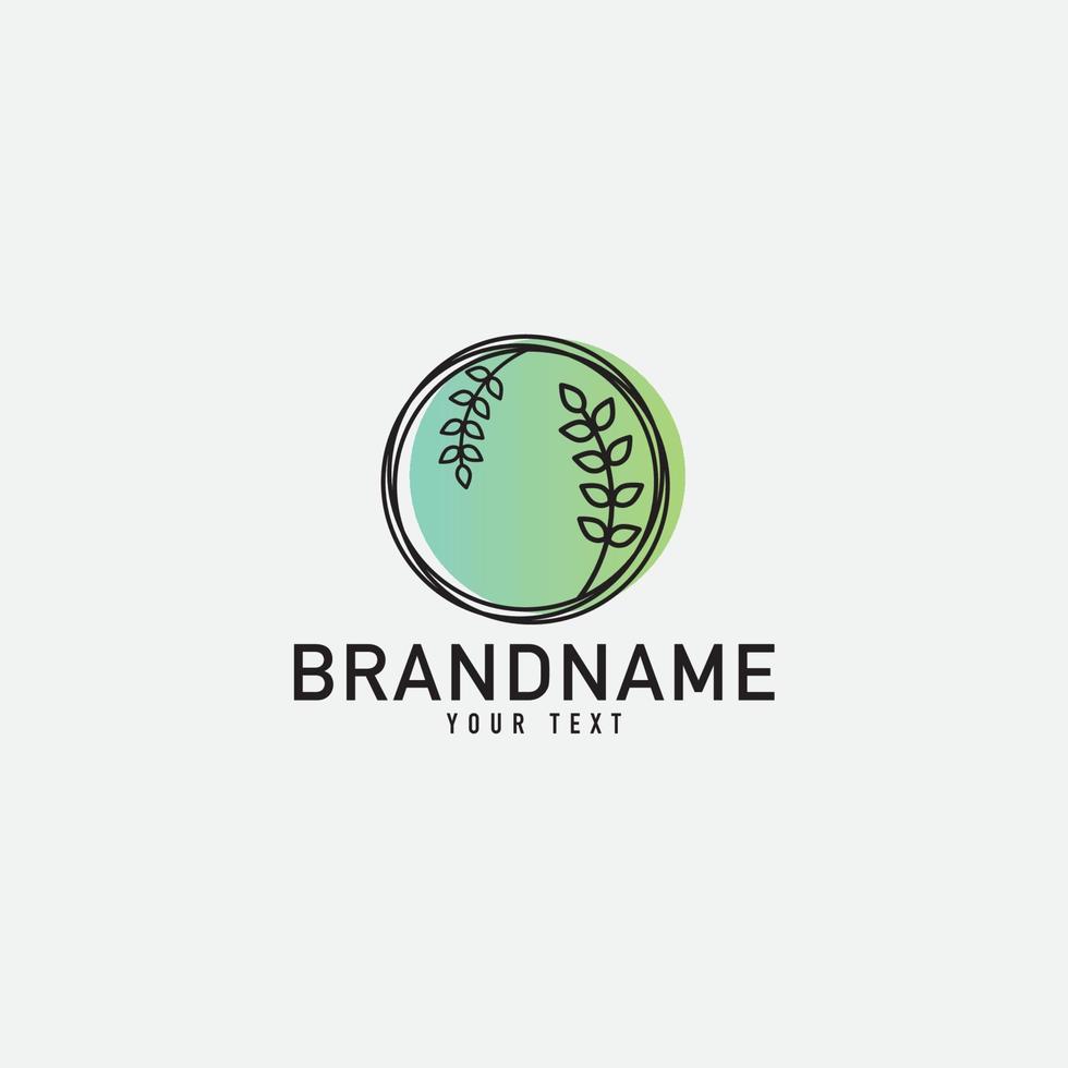 Tree Leaf Nature Logo. Flat Vector Logo Design Template Element