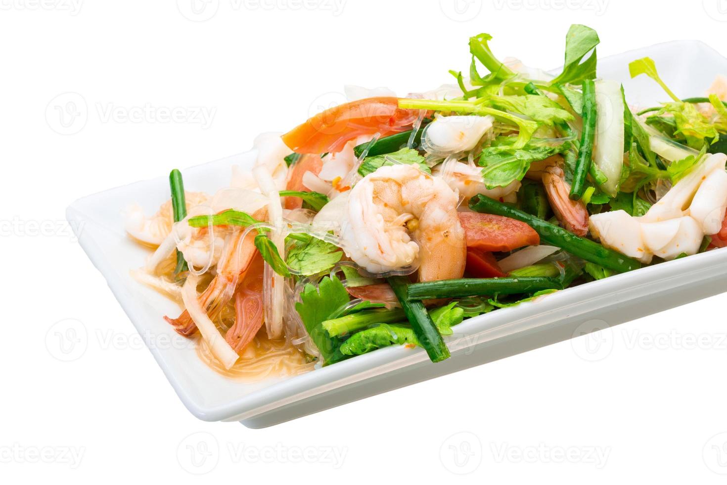 Glass noodle with seafood photo