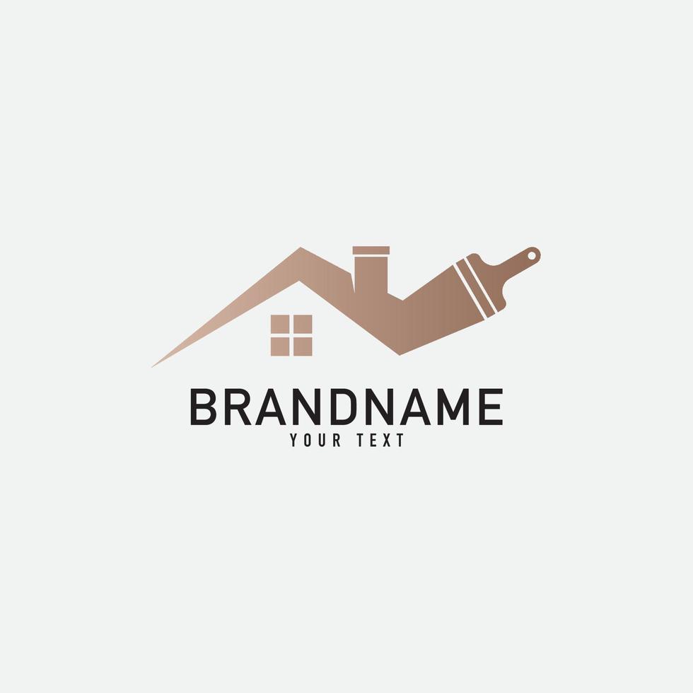 Home Care Building Logo. Flat Vector Logo Design Template Element