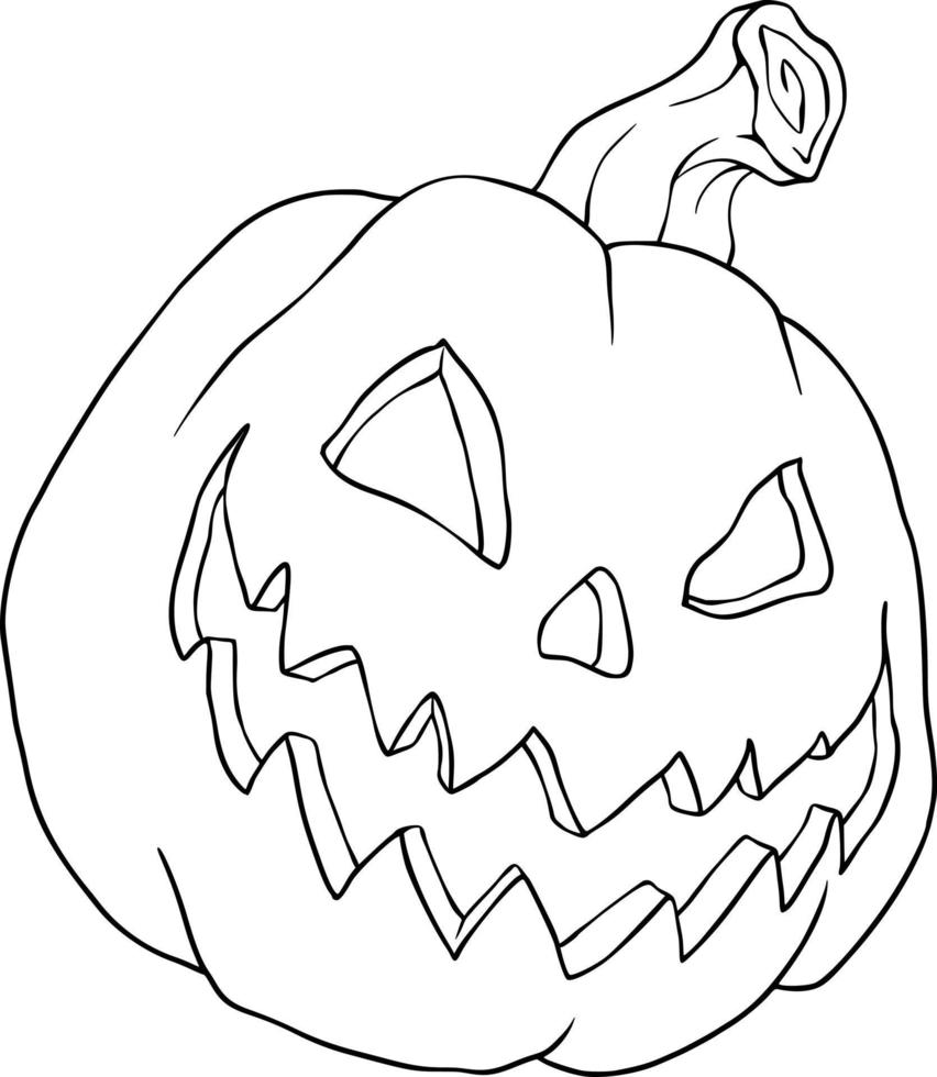 Spooky Smiling Pumpkin vector