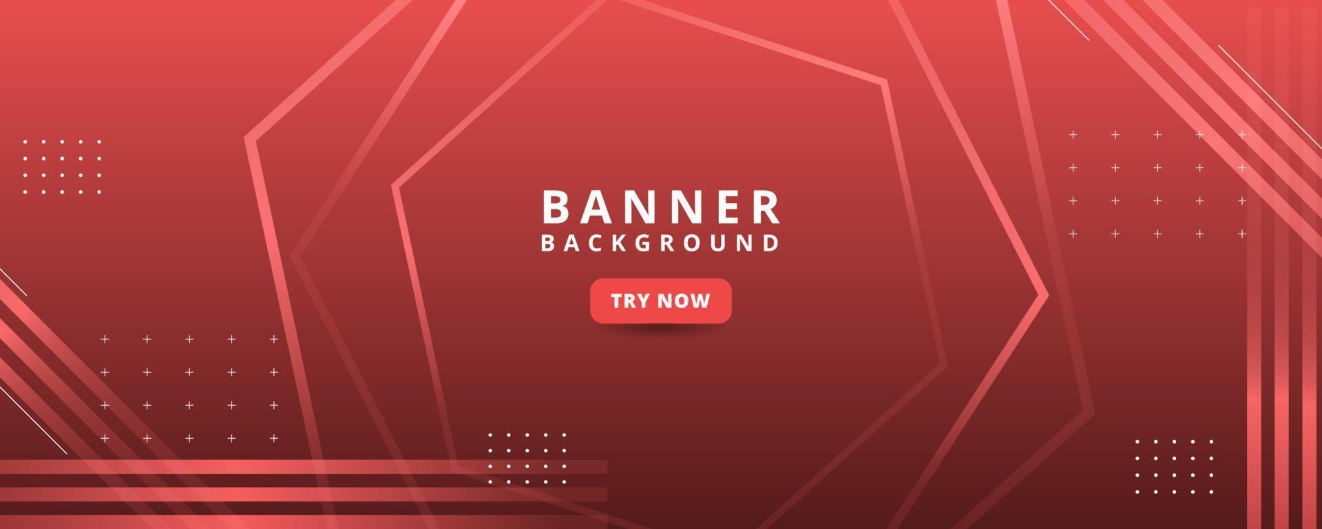 background banner. colorful, geometric red gradient effect vector