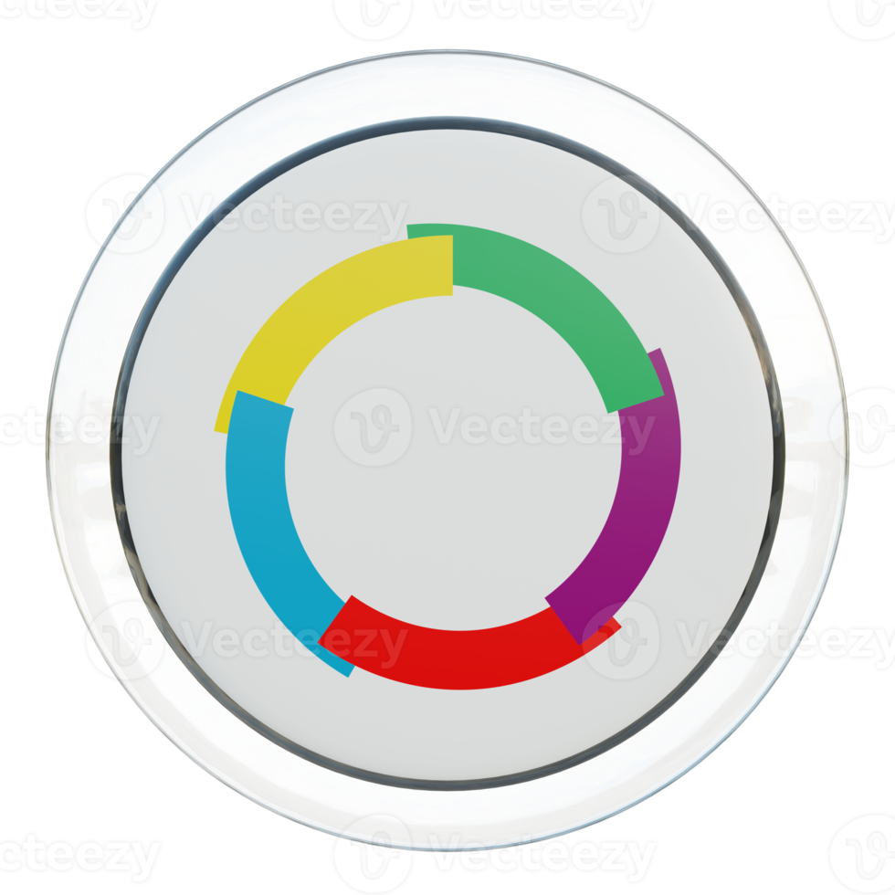 Organisation internationale de la Francophonie 3d textured glossy circle flag png