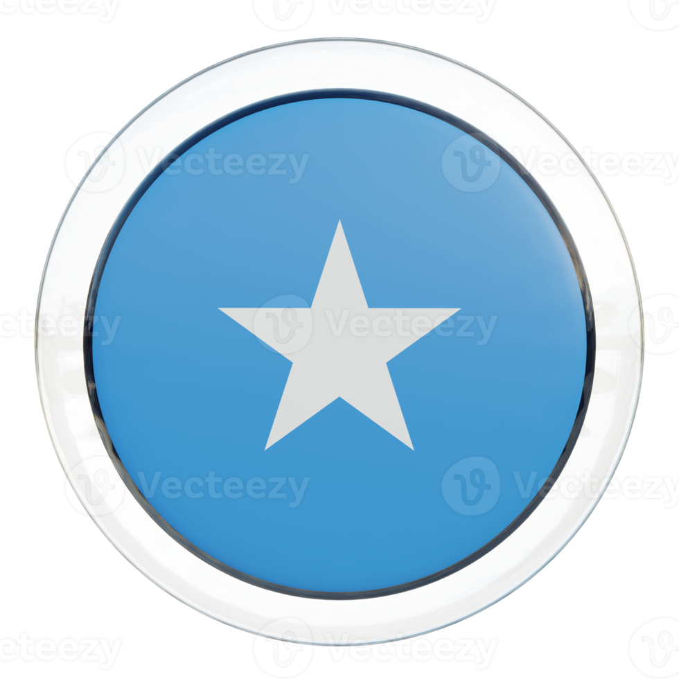 Somalia 3d textured glossy circle flag png