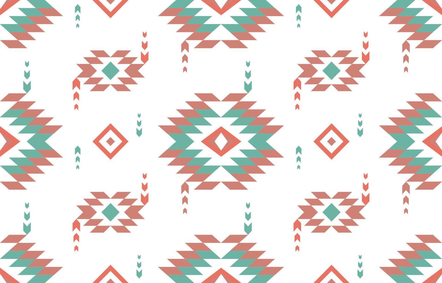 Ethnic pastel geometric Aztec style. Mosaic on the tile. African Moroccan pattern. Ethnic carpet. Majolica. Asian, Tribal vector ornament. Aztec geo pattern. Native design for fabric print.