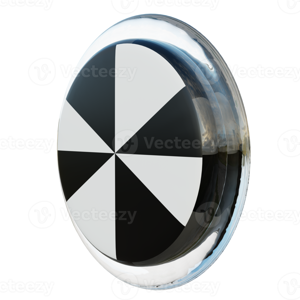 Ceuta Right View 3d textured glossy circle flag png