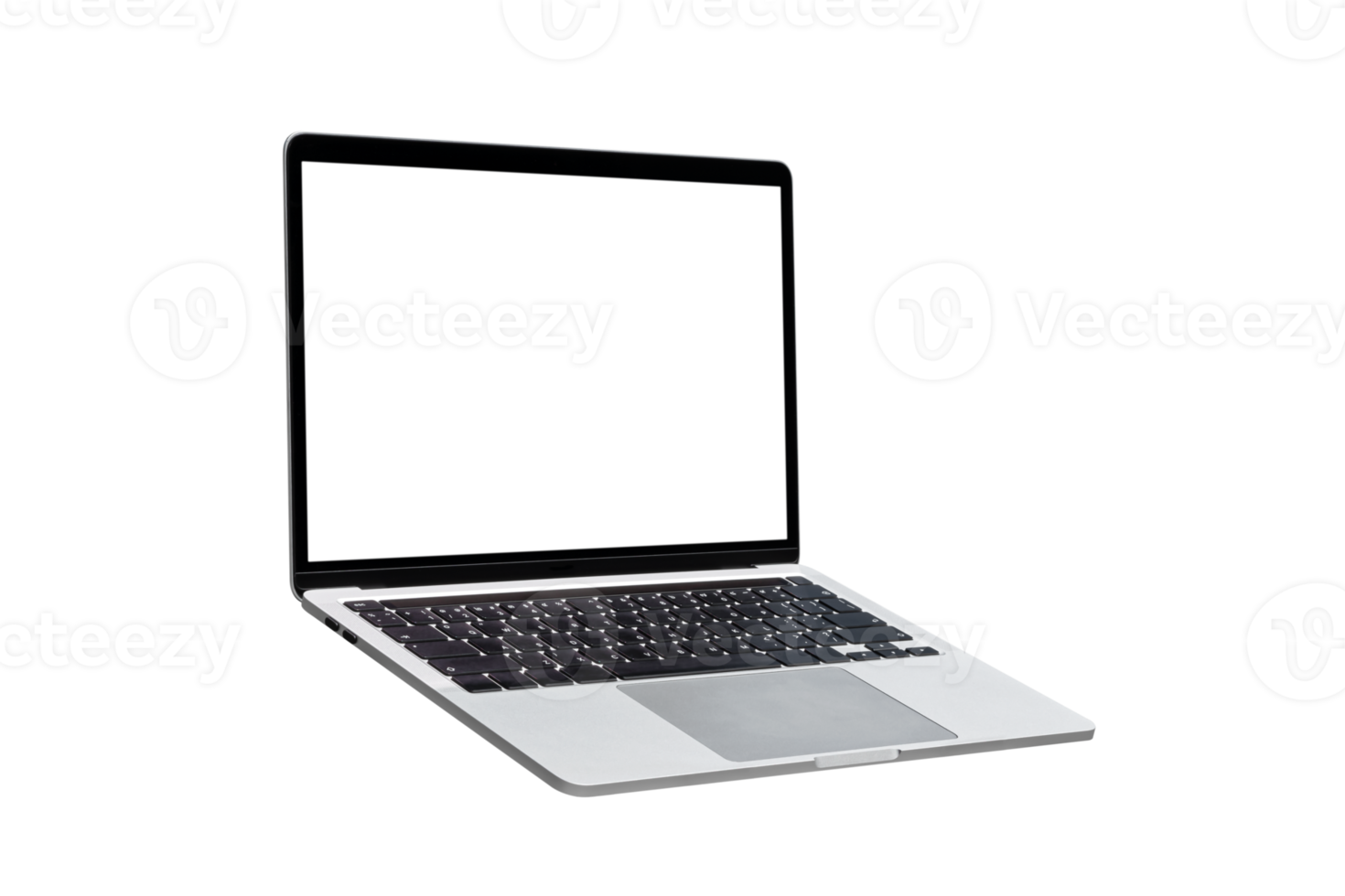 Laptop computer or notebook with blank screen png