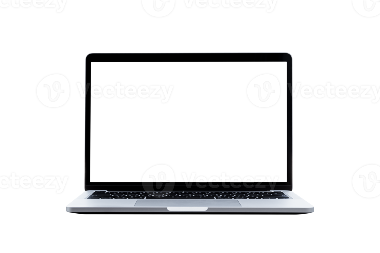 Laptop computer or notebook with blank screen png