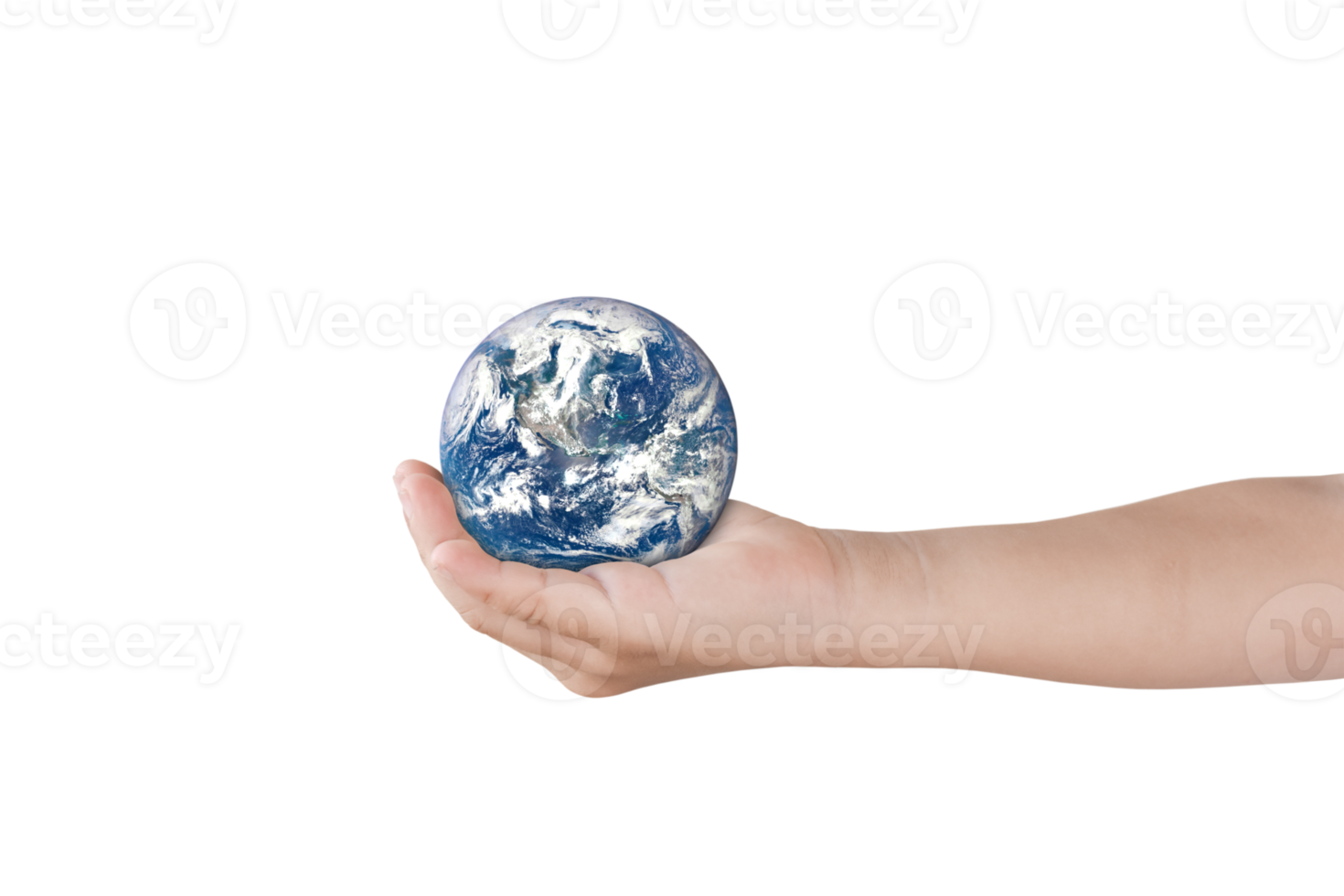 Earth, globe in hand. dicut photos. Elements of this image furnished by NASA png