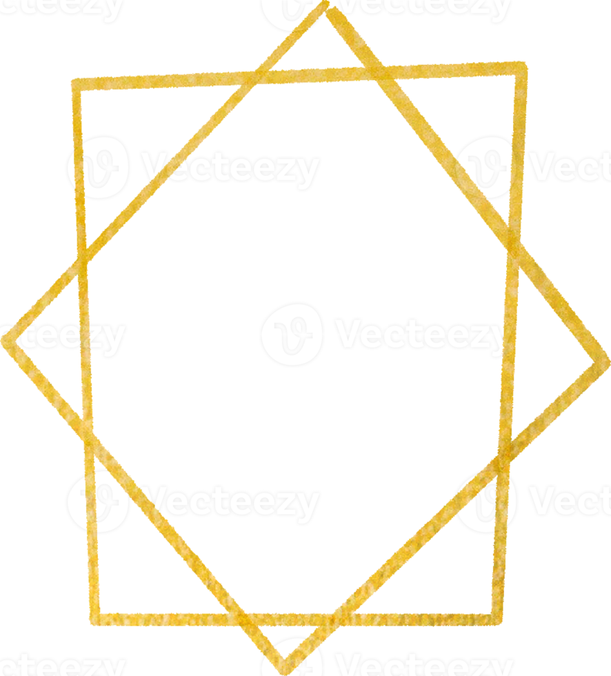 goud meetkundig vorm kader png