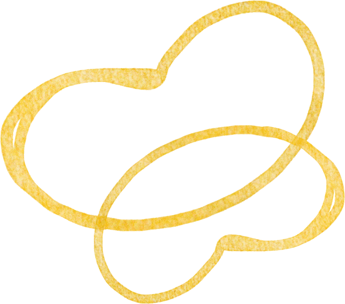 Gold blobs shape lines png