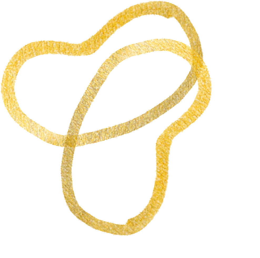 Gold blobs shape lines png