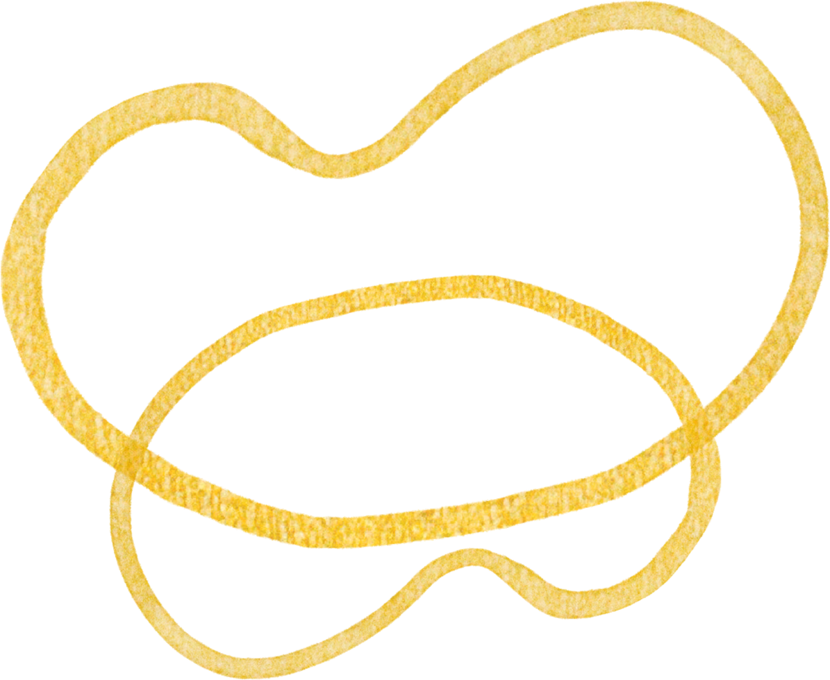 Gold blobs shape lines png