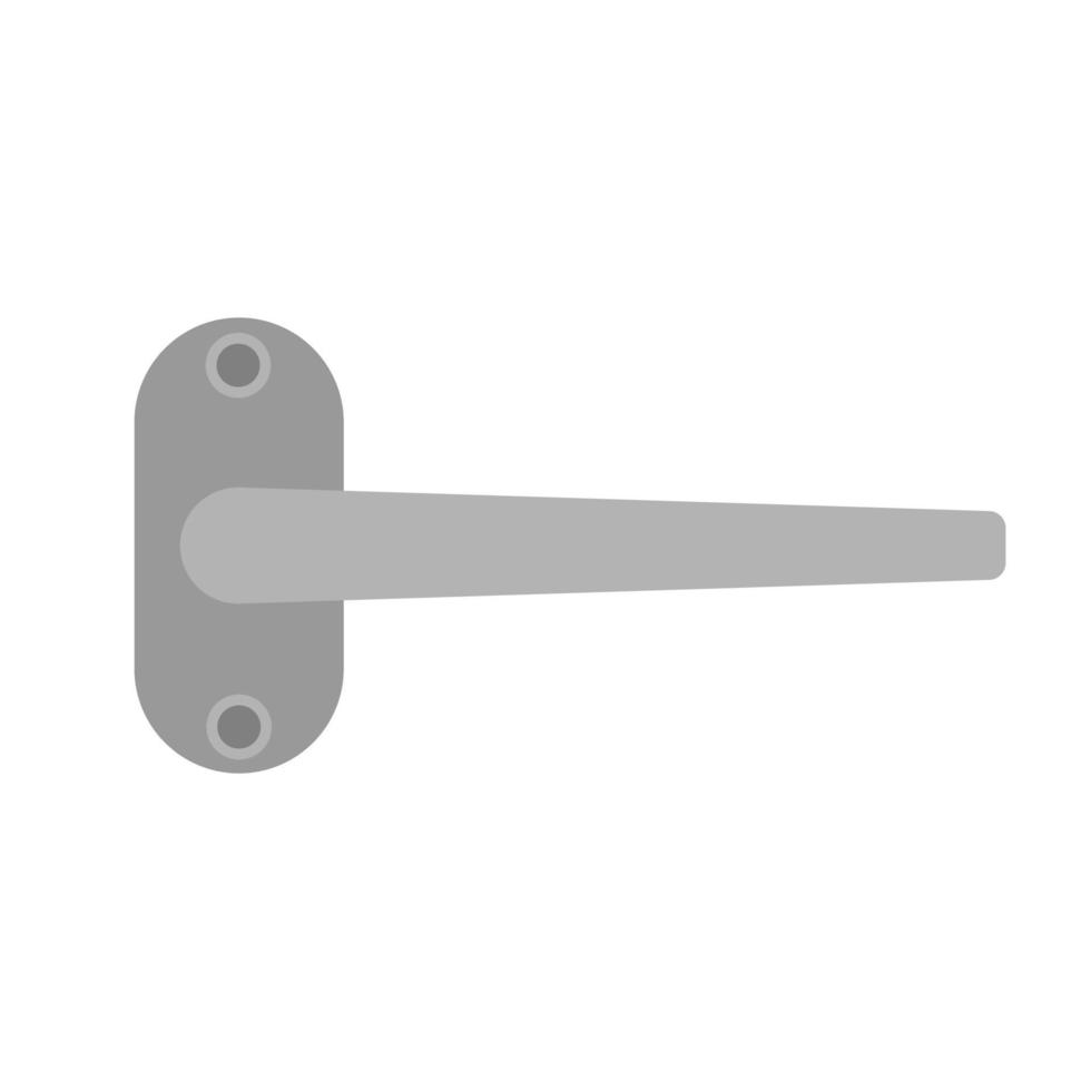 Door handle architecture security symbol exit vector icon. Detail conept flat access lock knob home