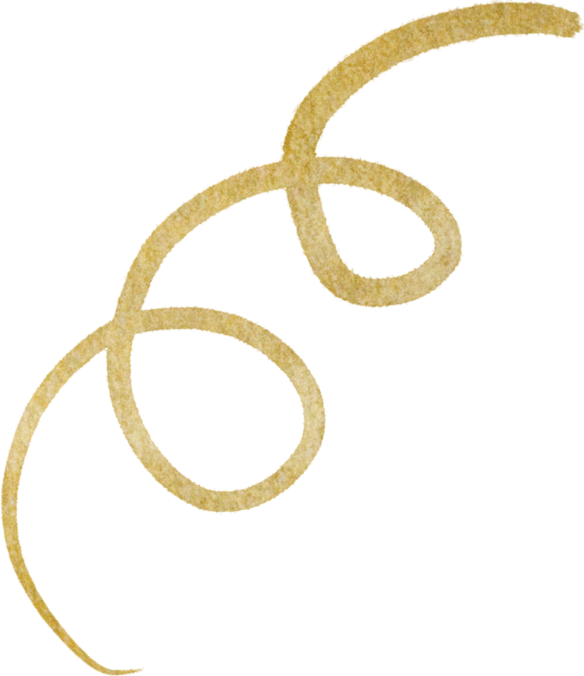 Gold blobs shape lines png