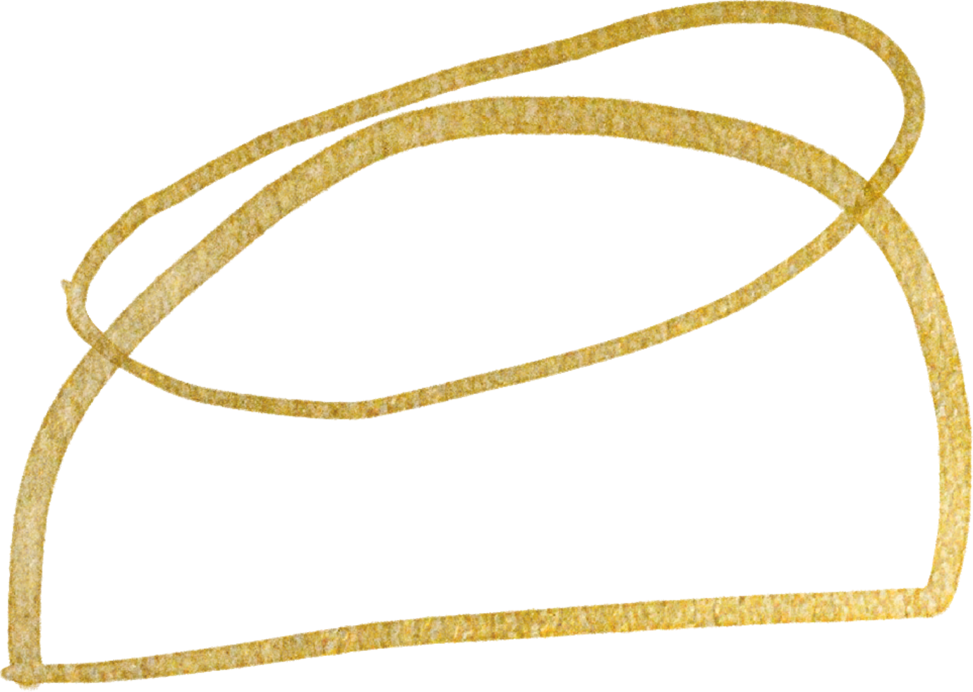 lignes de forme de gouttes d'or png