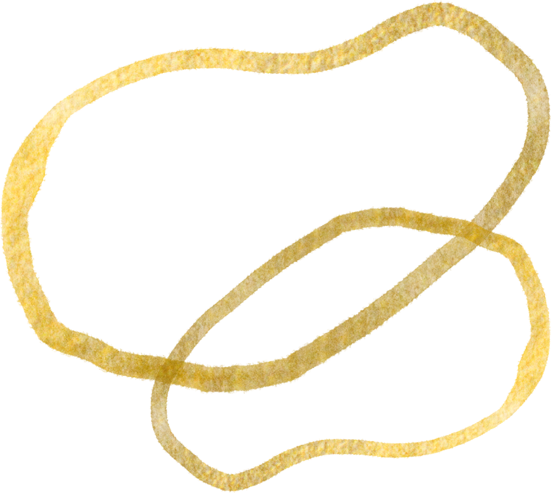 Gold blobs shape lines png