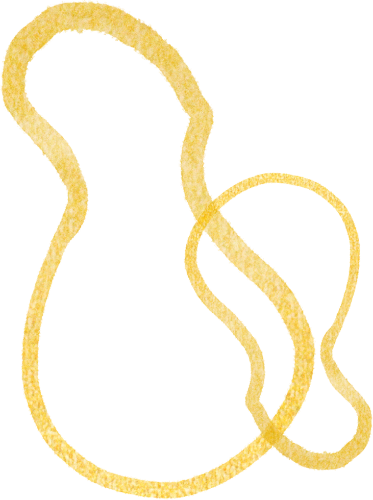 Gold blobs shape lines png
