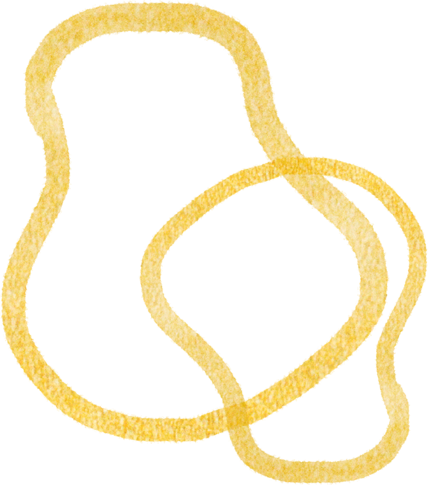 Gold blobs shape lines png