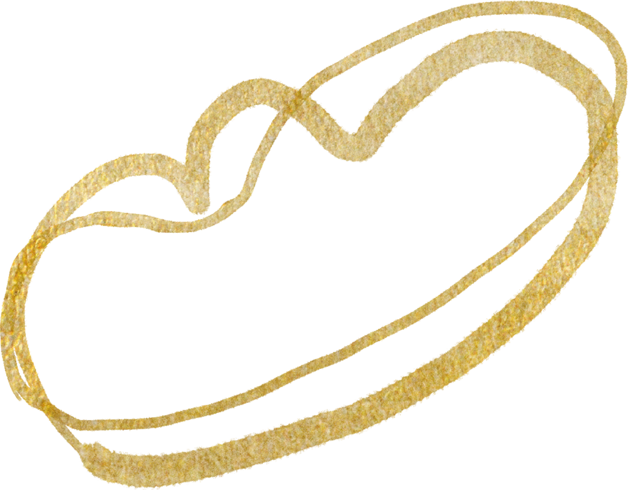 Gold blobs shape lines png