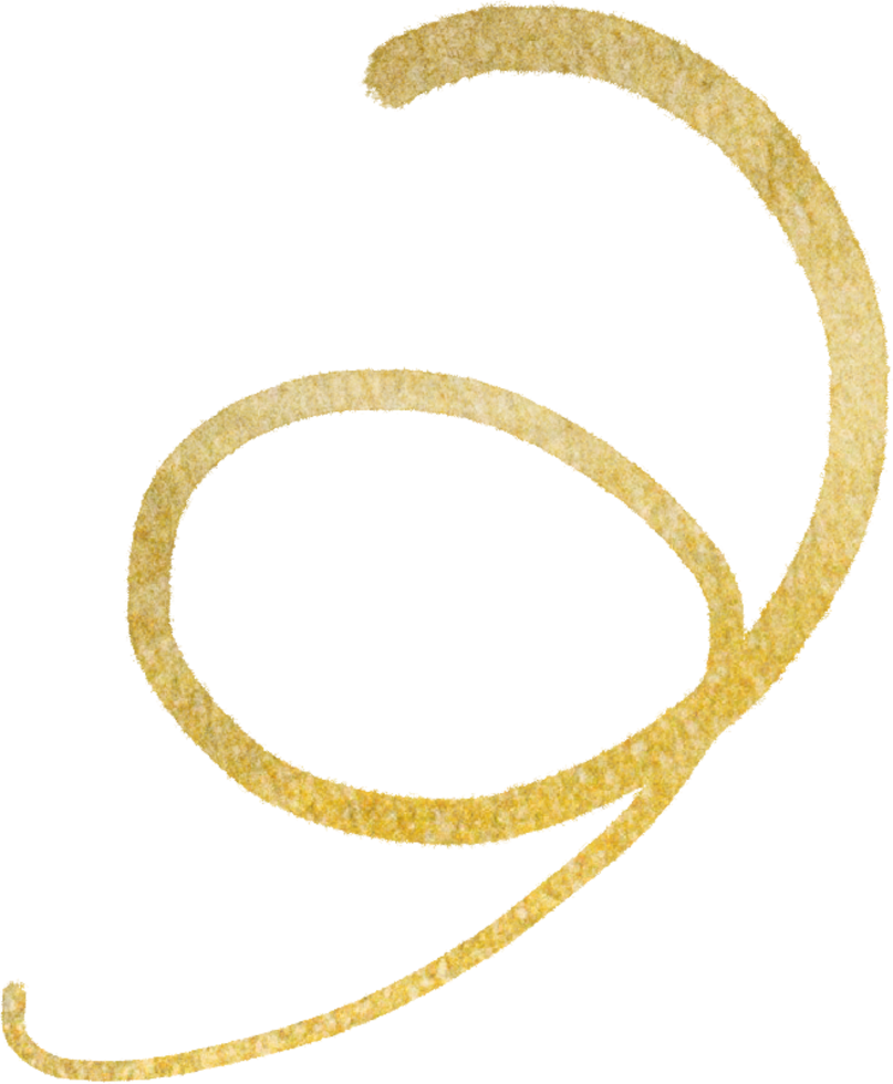 Gold blobs shape lines png