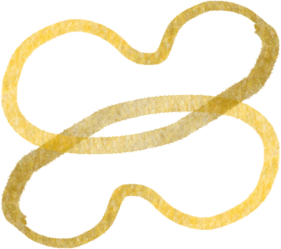 Gold blobs shape lines png