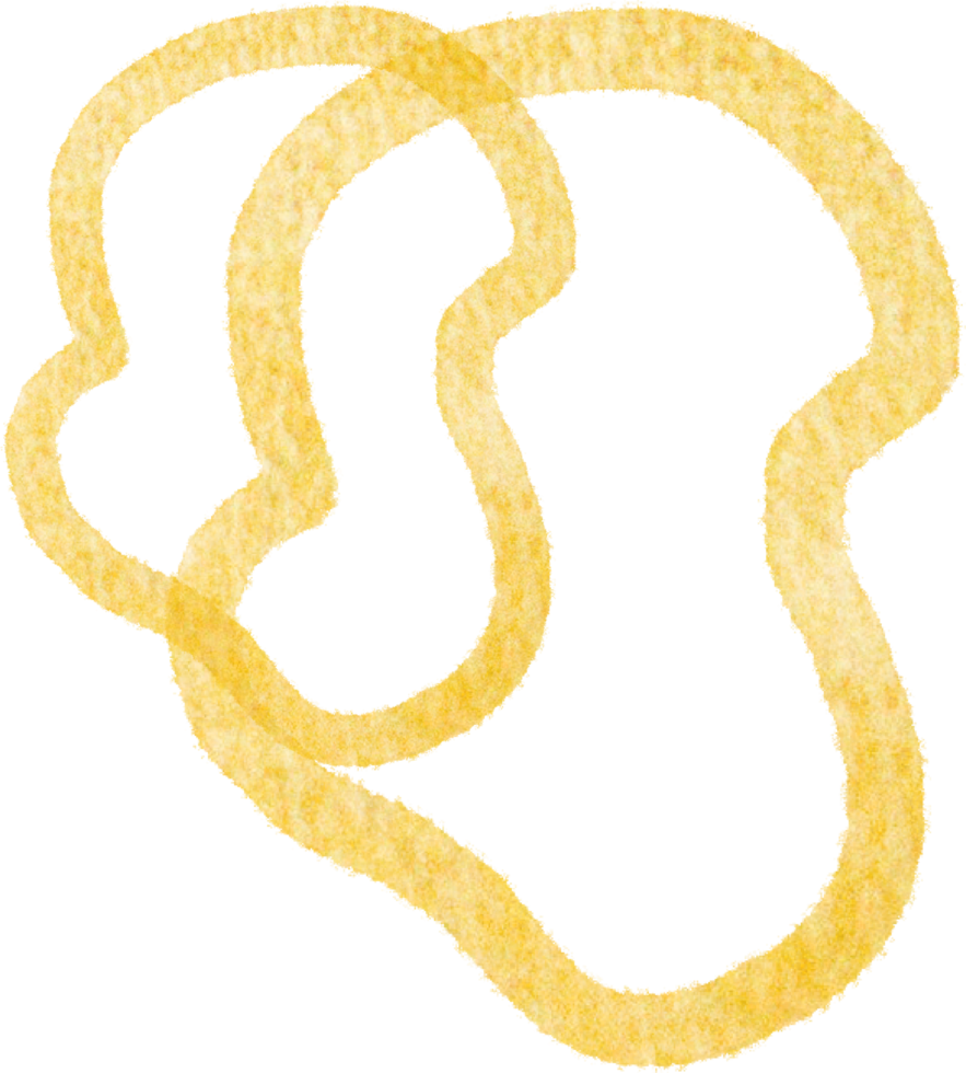 Gold blobs shape lines png