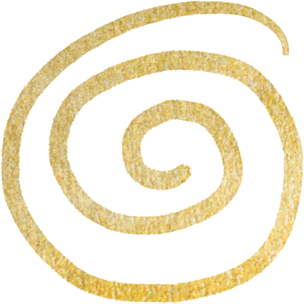 Gold blobs shape lines png
