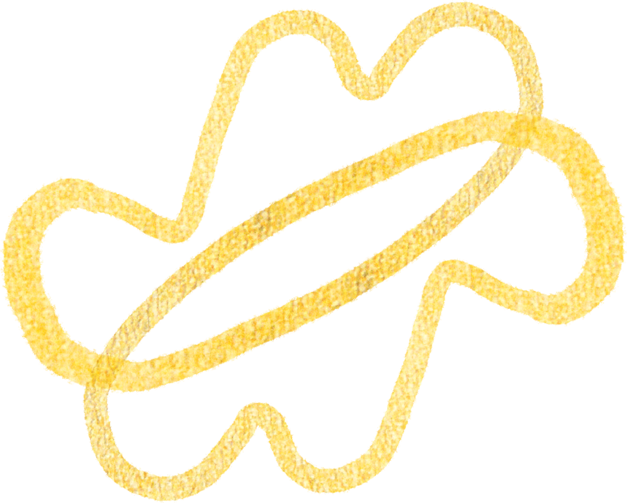 Gold blobs shape lines png