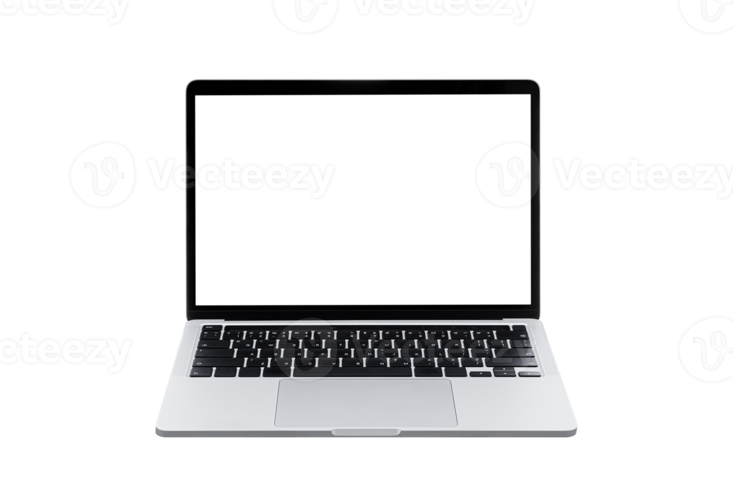 Laptop computer or notebook with blank screen png