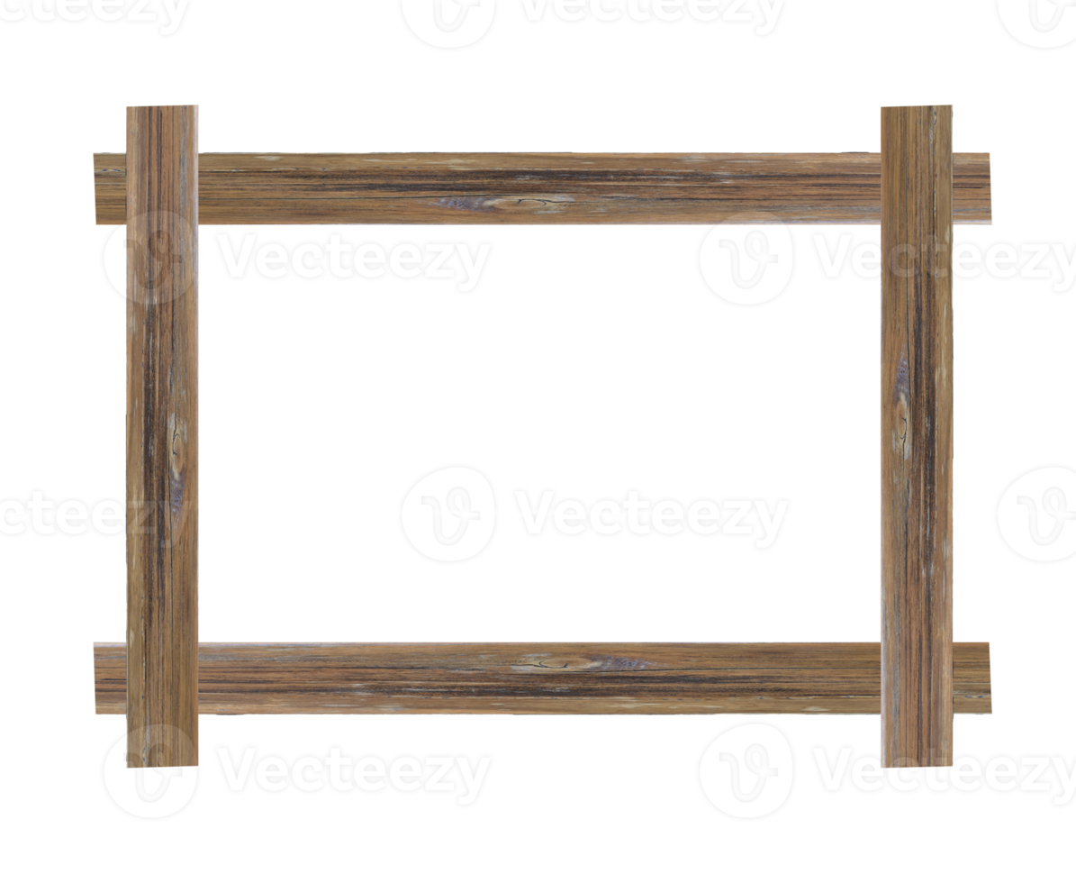 Wood picture frame isolated png