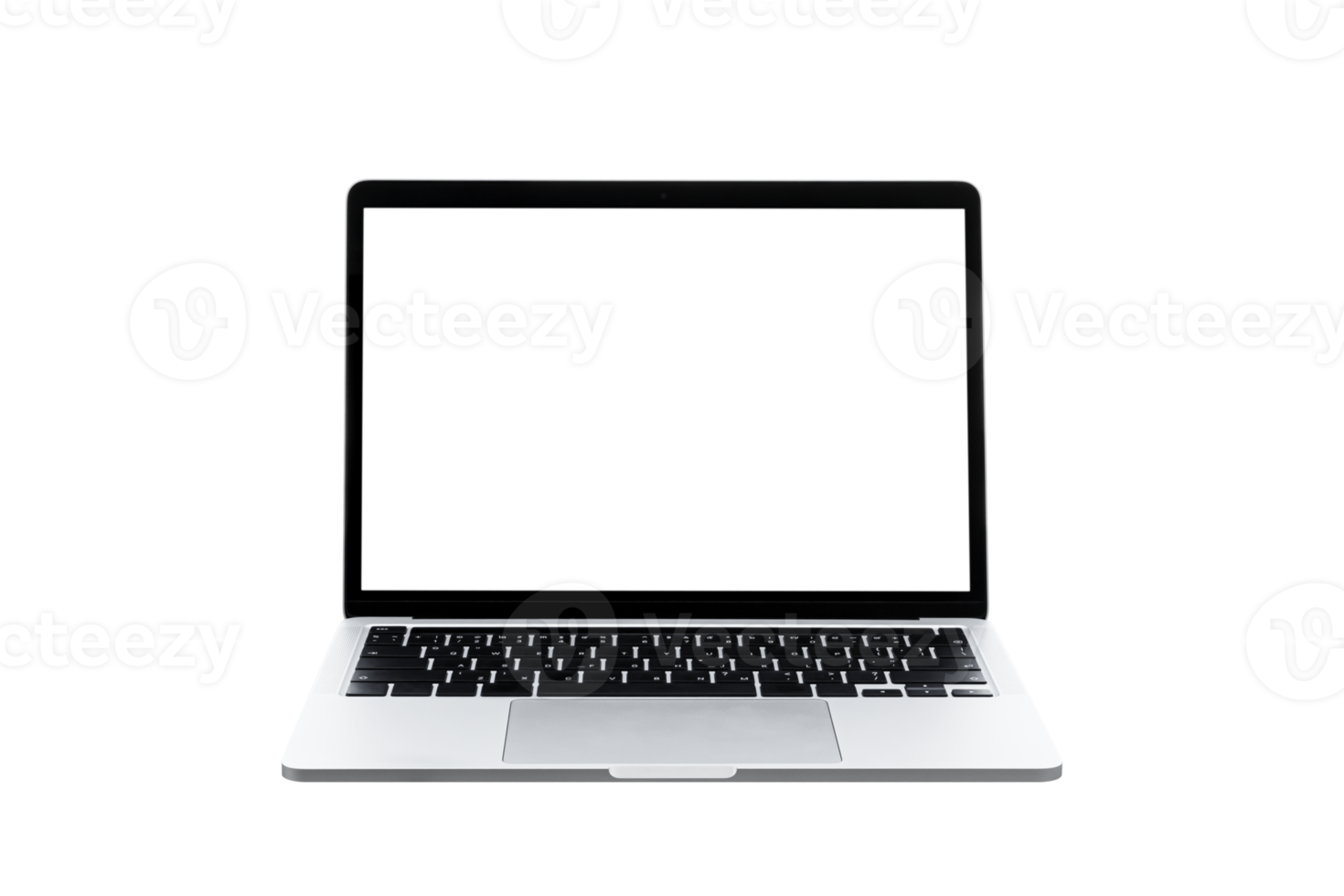 Laptop computer or notebook with blank screen png