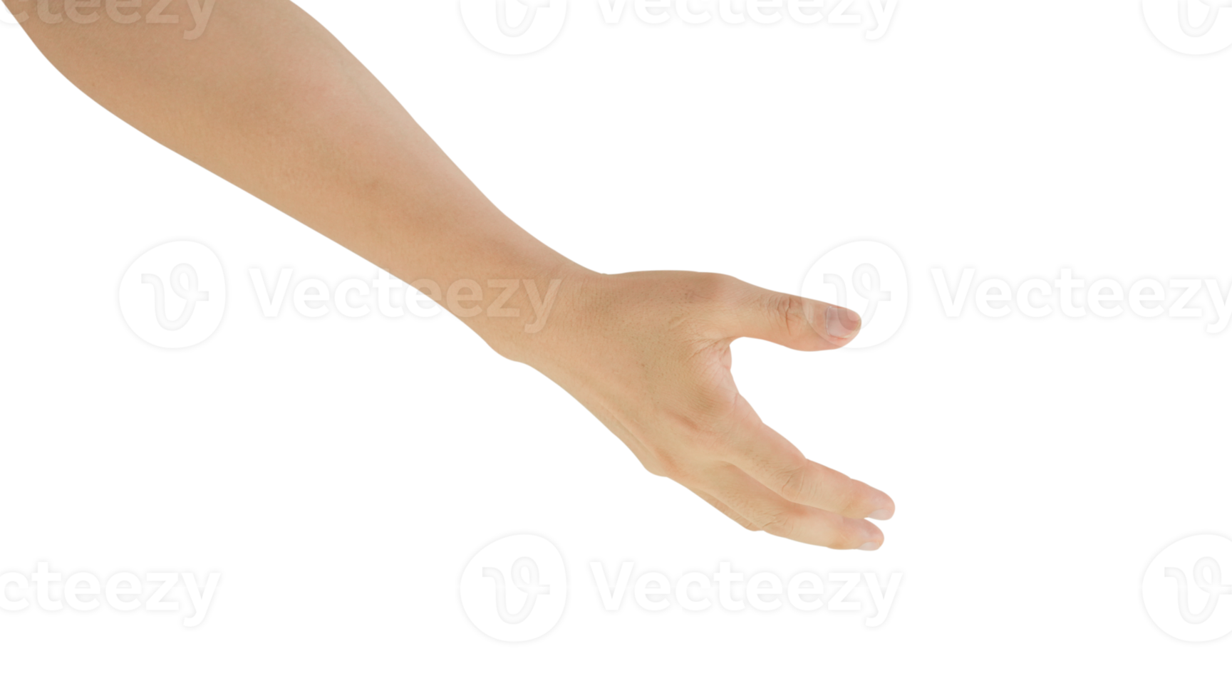 Man hand gesture isolated. png