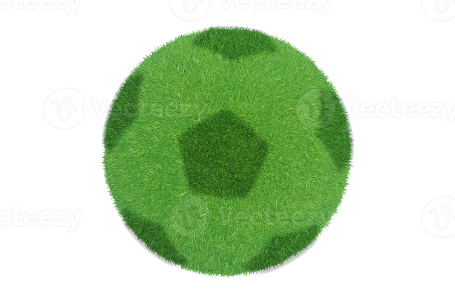 futebol de grama verde isolado png