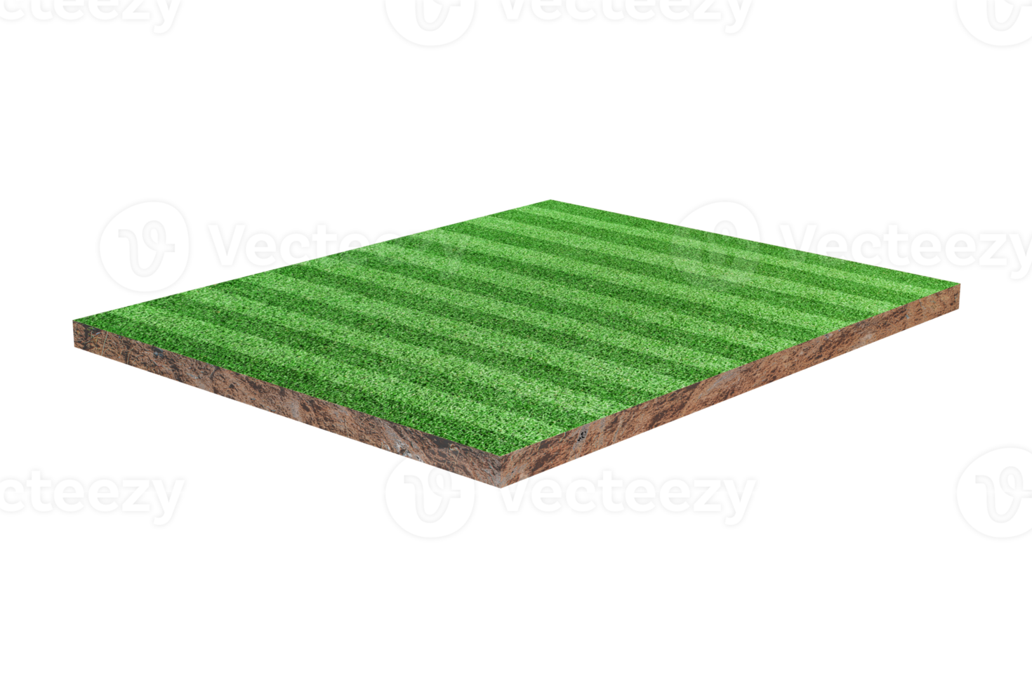 groen gras voetbal of Amerikaans voetbal veld- geïsoleerd png