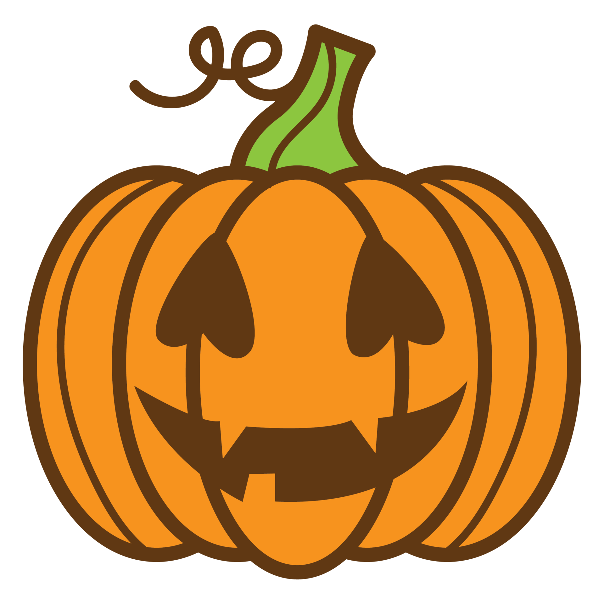 Happy pumpkin icon design graphic 10870376 PNG