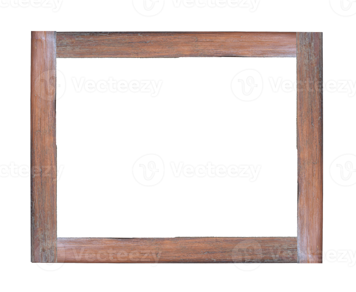 Wood picture frame isolated png