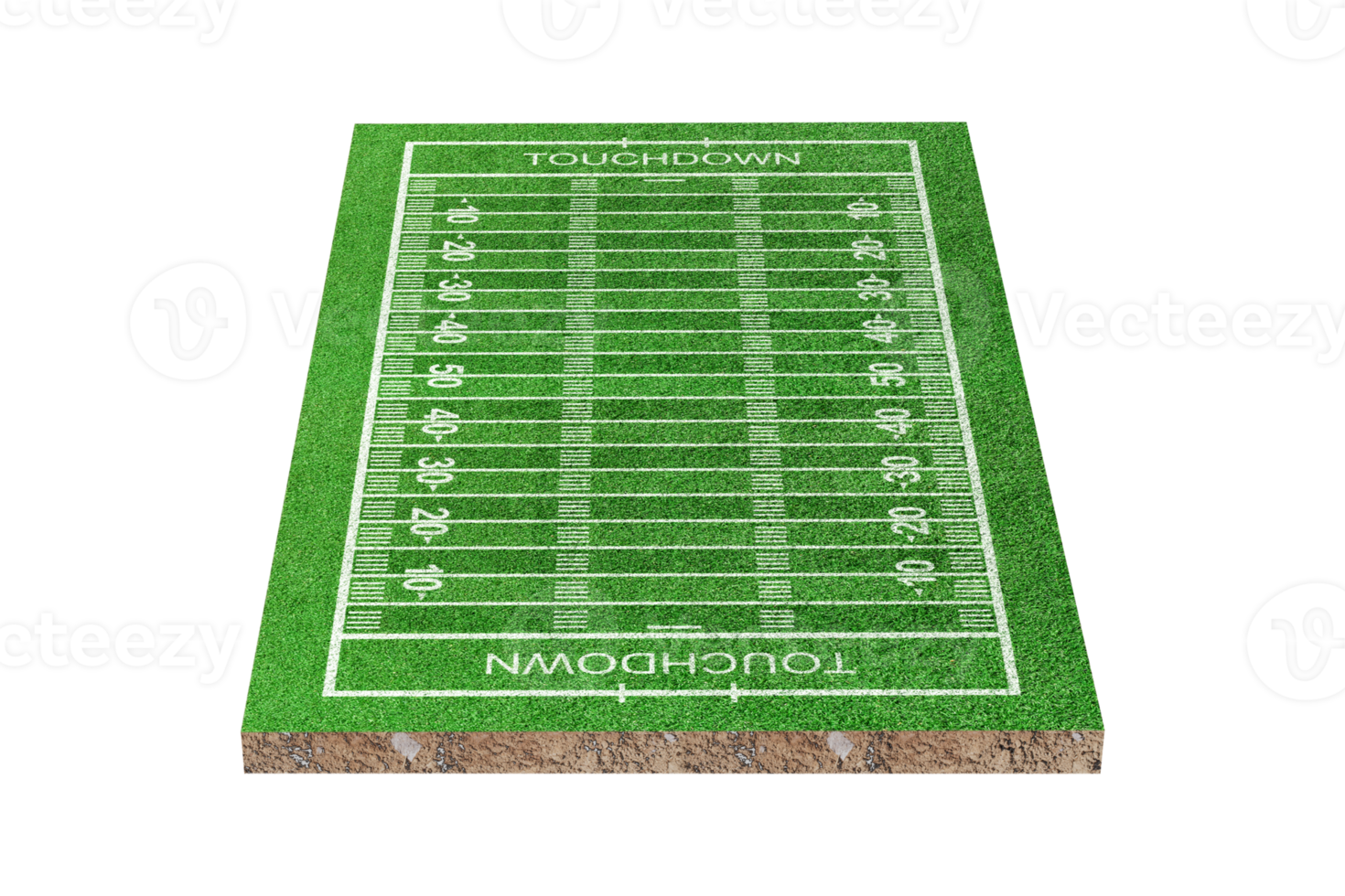 campo de futebol americano com padrão de linha isolado png