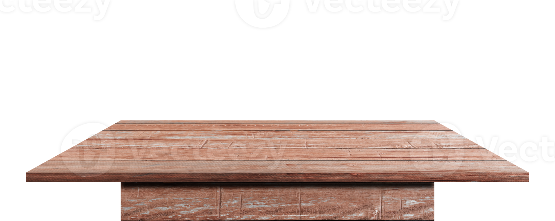 Empty wooden table top isolated png