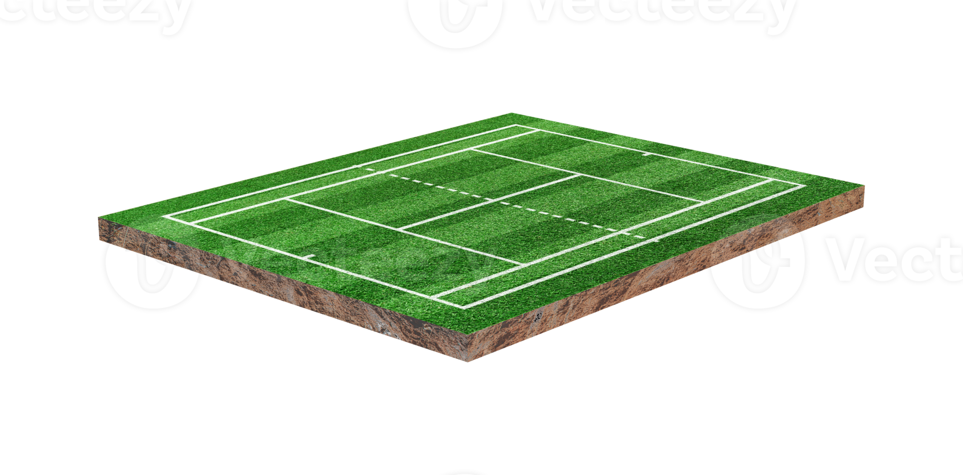 Green grass Tennis court isolated png