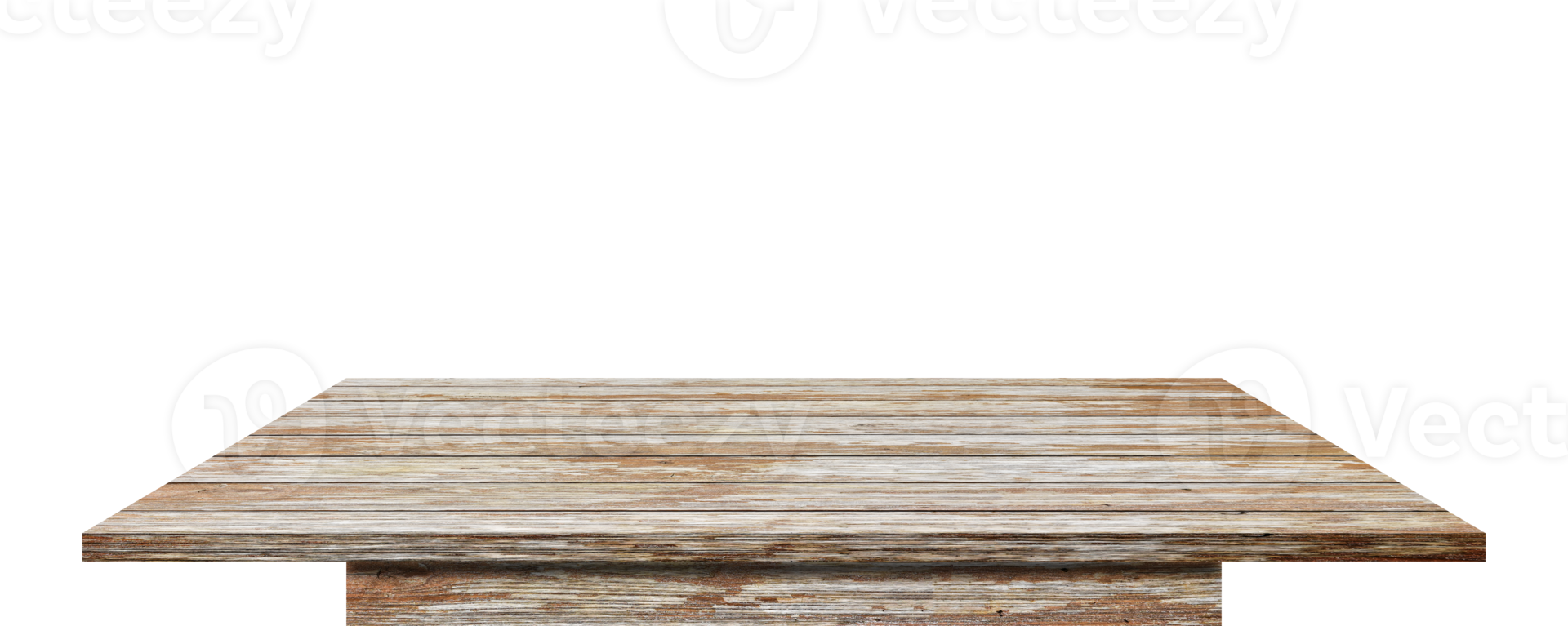 Empty wooden table top isolated png