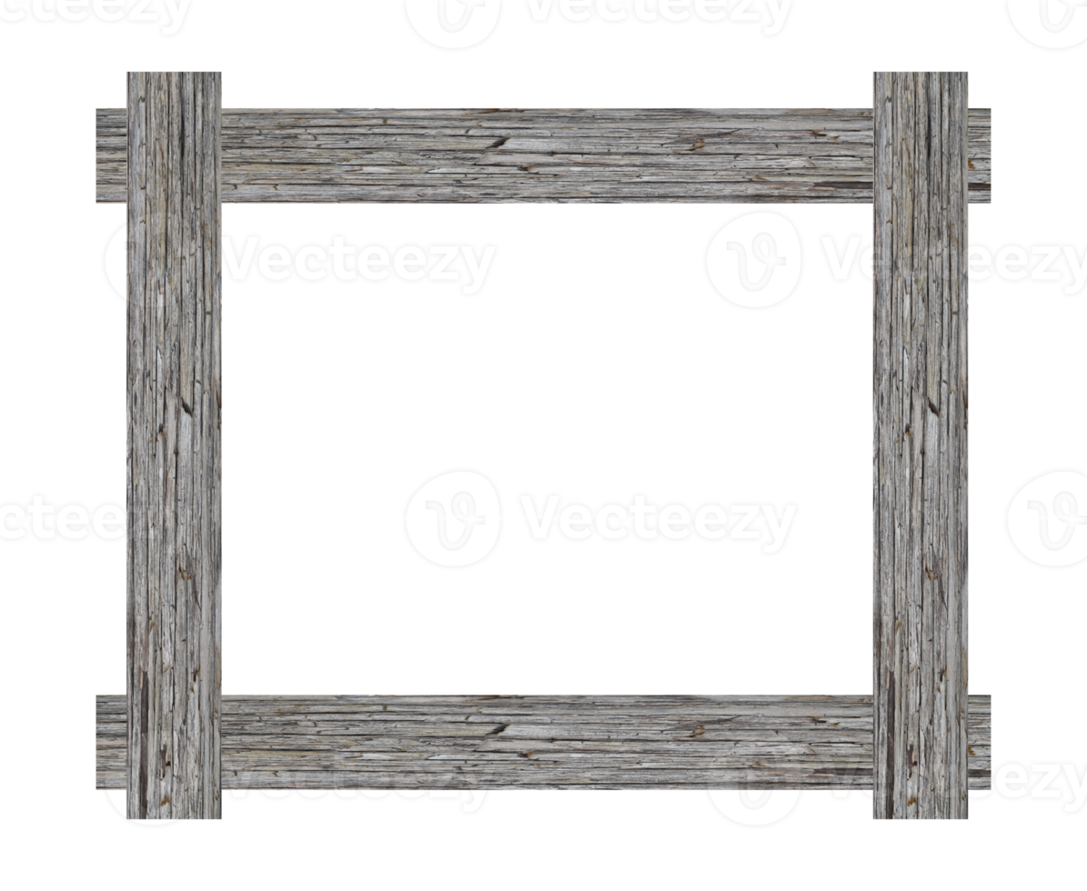 Wood picture frame isolated png