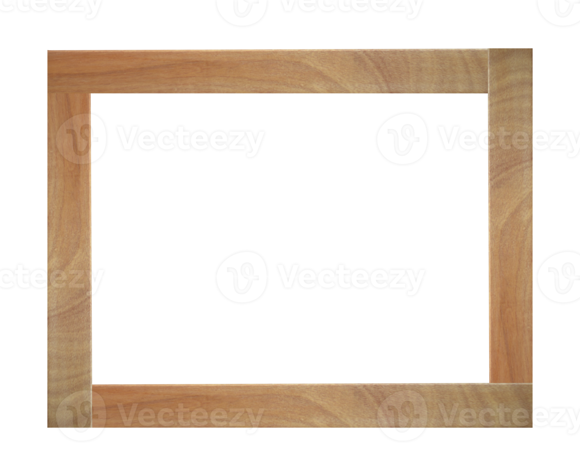 Wood picture frame isolated png