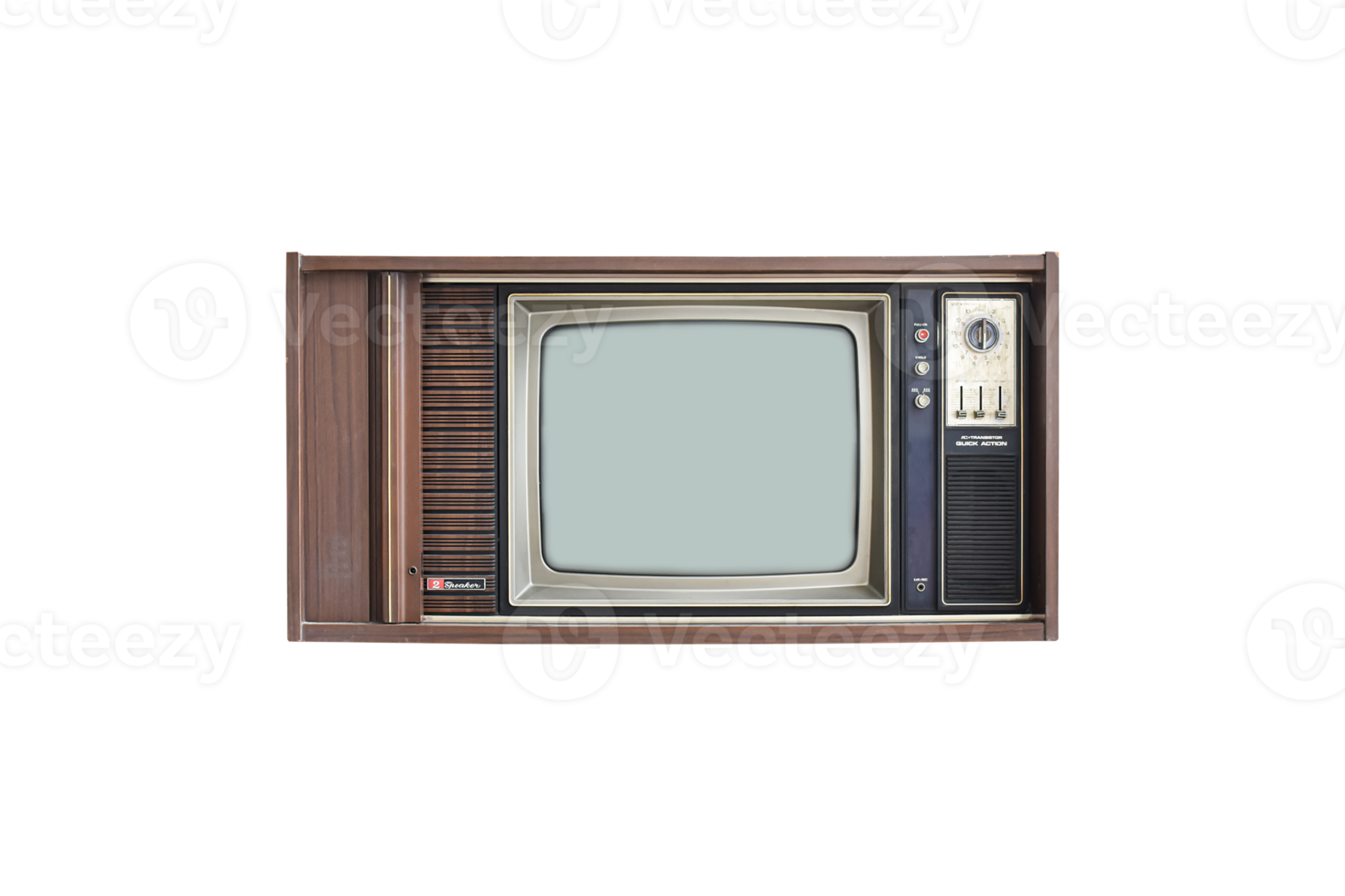 Old vintage TV isolated. Classic television png