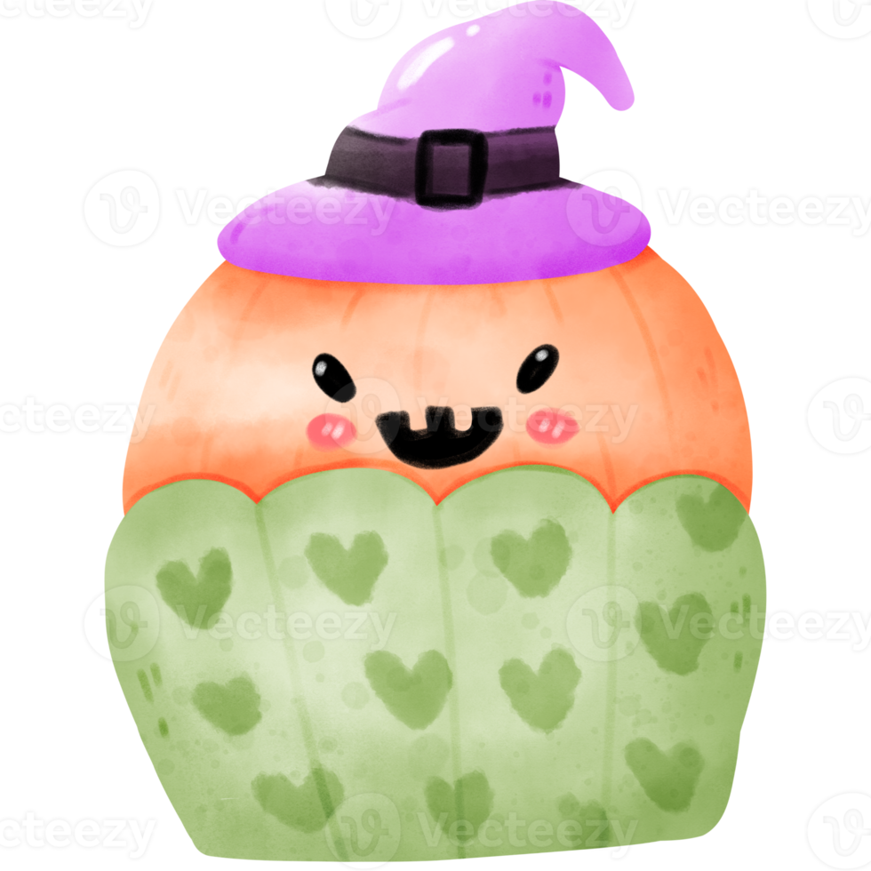 Watercolor Halloween Dessert png